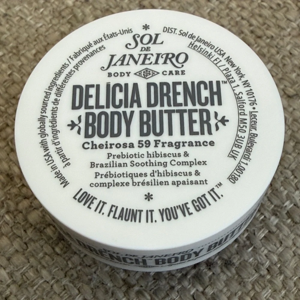 NWT Sol de Janeiro Delicia Drench Body Butter Cheirosa 59 Travel Mini 25ml